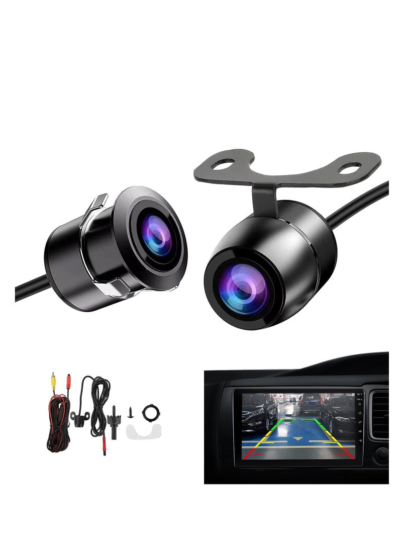 Excefore - Car Reversing Camera, 170° Wide Angle Back Up Camera for Cars, Hd Night Vision Navigation Reversing Image Camera, Waterproof Shockproof Camera with 2 Installation Options, Universal Cars, Black - Image 1