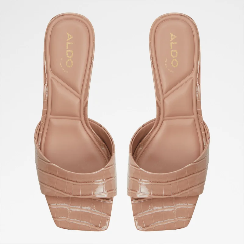 ALDO  ENCHANTING Textured Heel Sandals for Women | Best Price UAE