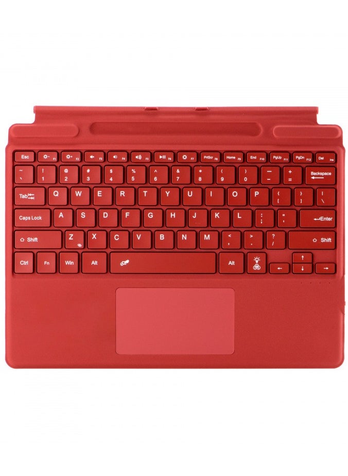 General Arabic and English Keyboard for Microsoft Surface Pro 11/X/10/9/8,Keycap Alphabet Backlit Bluetooth Wireless Removable Keyboard with Magnetic Pen Slot 