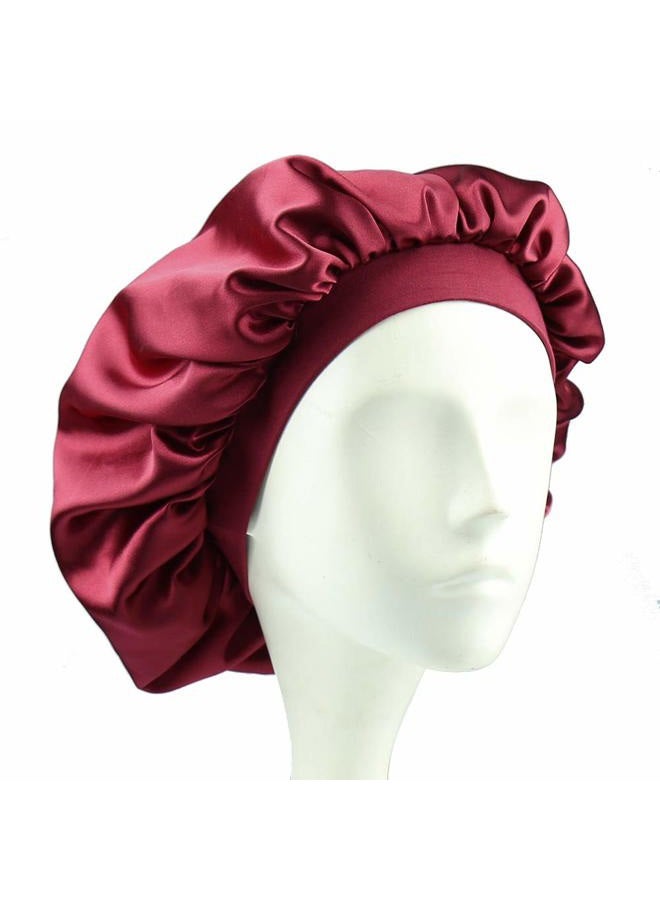 Alnorm Extra Large Hair Bonnet Cap Girls Soft Beanie for Sleeping - Image 5