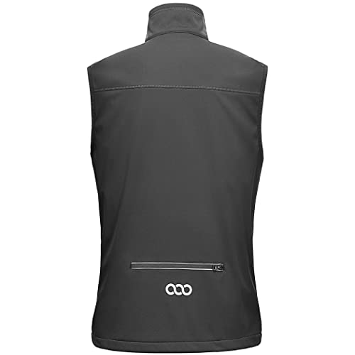 33,000ft Men's Windproof Lightweight Golf Vest Outerwear with Pockets, Softshell Sleeveless Jacket for Running Hiking Sports - Image 3