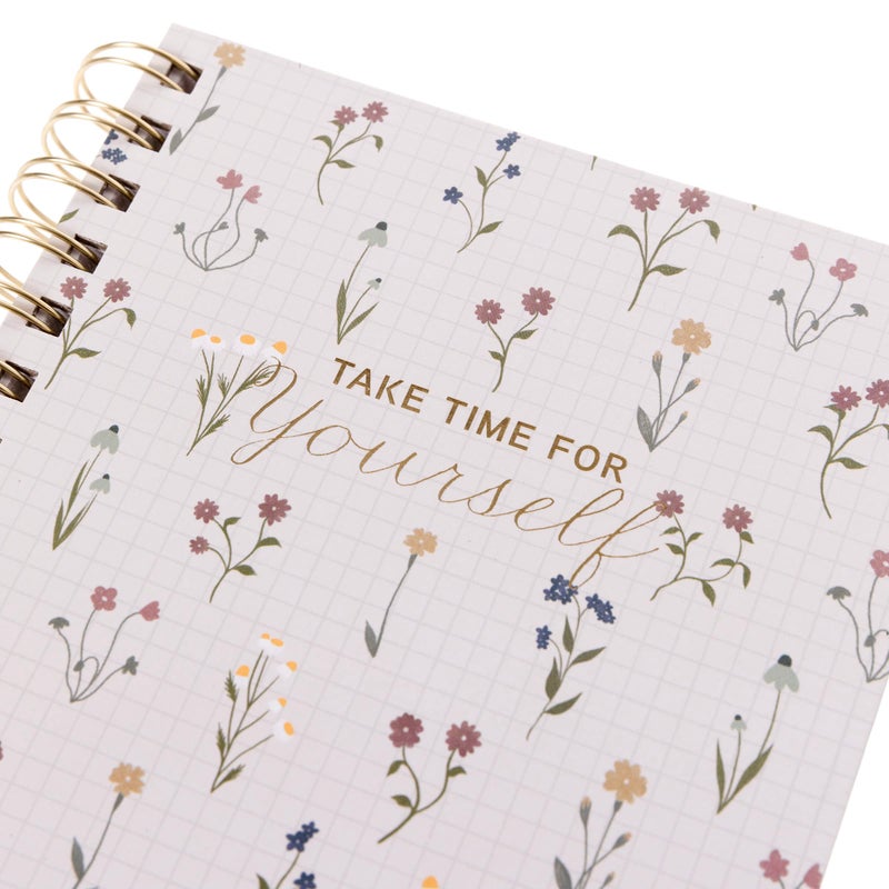 Graphique Hardbound Spiral Journal | Dainty Floral Design | Premium Paper | Notebook | Diary | Lists | Record Month and Date | Great Gift | 160 Ruled Pages | 6.25â€ x 8.25â€ - Image 3