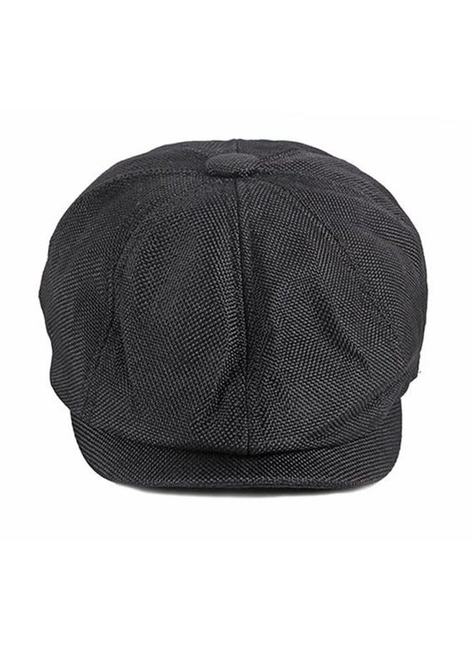 NIBEMINENT - Fashion Autumn Winter Cotton Breathable Beret Cap Sun Protection Comfort Adjustable Cowboy for Men Women Black - Image 1