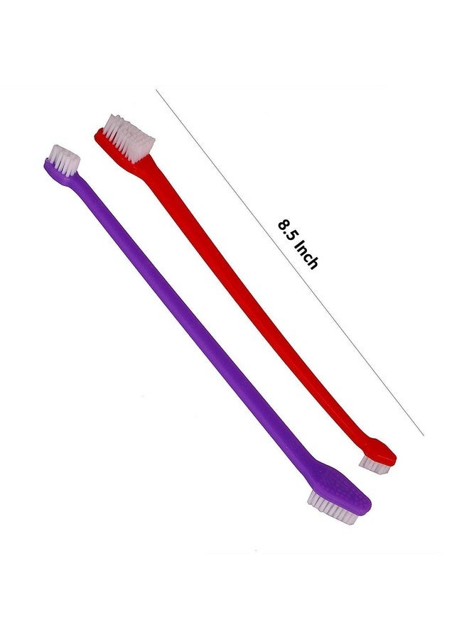 Pet Dog/Cat'S Double Headed Toothbrush (Pack -1 Pcs) - Image 1
