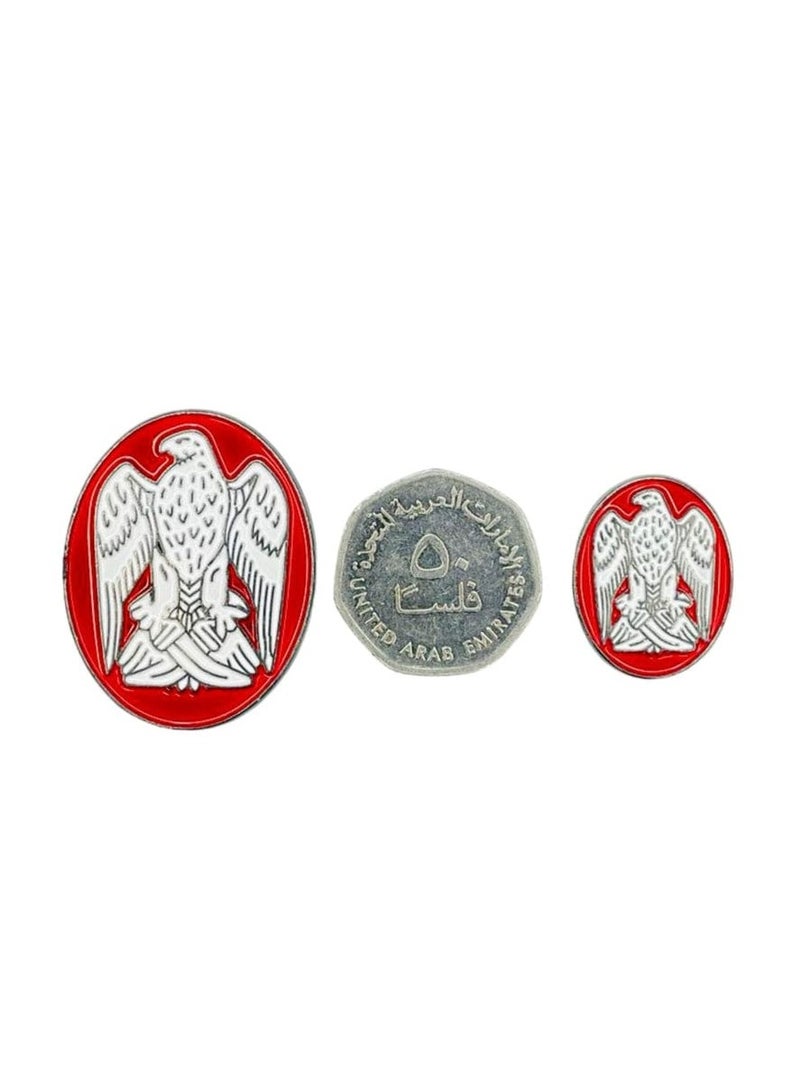 اكنور ملصق شعار صقر أبو ظبي للجوال والكمبيوتر المحمول والآي باد وحقائب الظهر والسترات والجدران والأبواب والسيارات والشاحنات والدراجات النارية وأجهزة الكمبيوتر المحمولة - Image 3