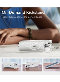 esrgear ESR iPhone 14 Classic Kickstand Case with HaloLock Clear – Strong Magnetic Protection and Adjustable Viewing Angles  - Image 5