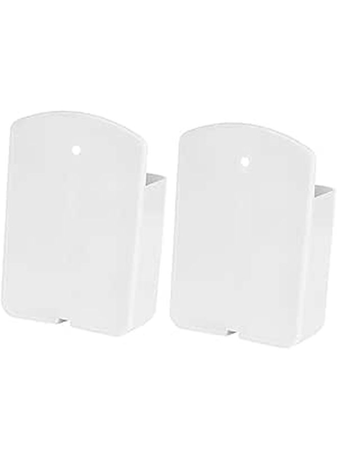 2 Pieces Wall Mounted Storage Box White Remote Control Organizer Magnetic Rack Easy Install For Living Room - Image 1