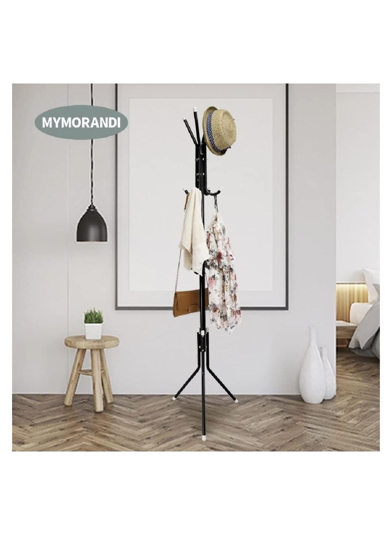 DubaiGallery Coat Rack, Coat Rack Freestanding Metal Coat Tree Hanger 12 Hooks Hat Rack for Hanging Bags Scarves Clothes Handbag Umbrella Jacket Hall Bedroom - Image 3