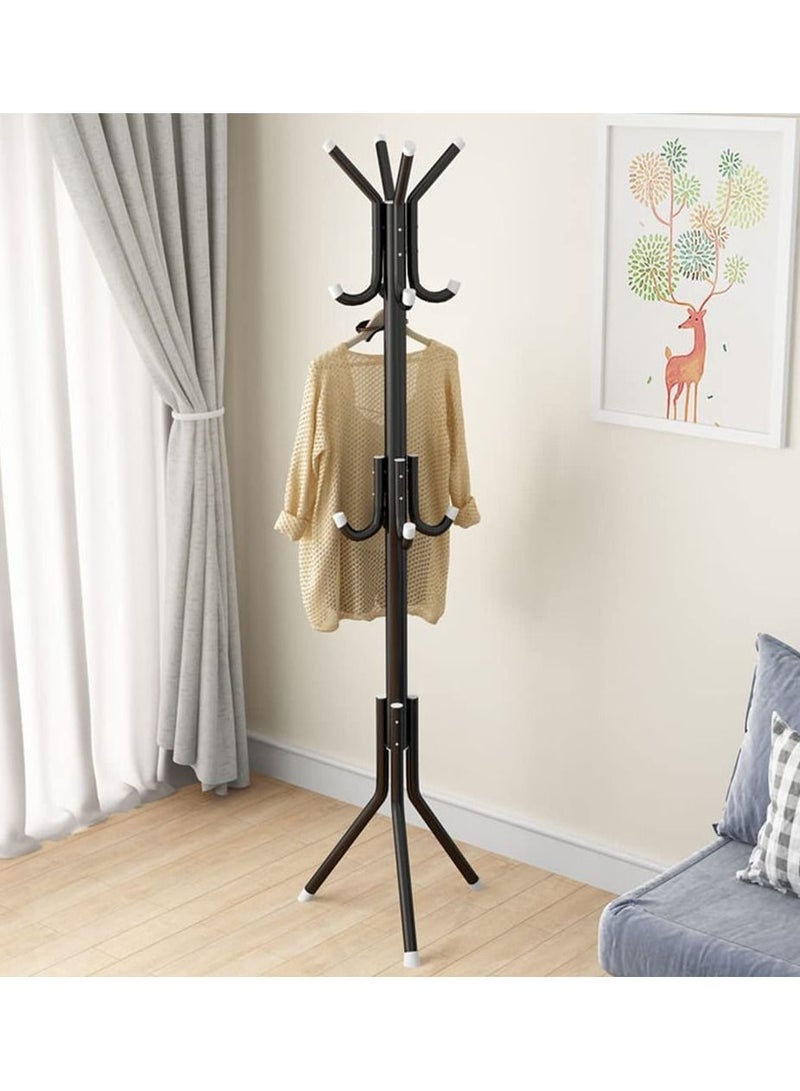 DubaiGallery Coat Rack, Coat Rack Freestanding Metal Coat Tree Hanger 12 Hooks Hat Rack for Hanging Bags Scarves Clothes Handbag Umbrella Jacket Hall Bedroom - Image 2