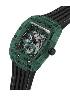 GUESS GUESS Mens Black Green Multi-function Watch - GW0499G7  - Image 3