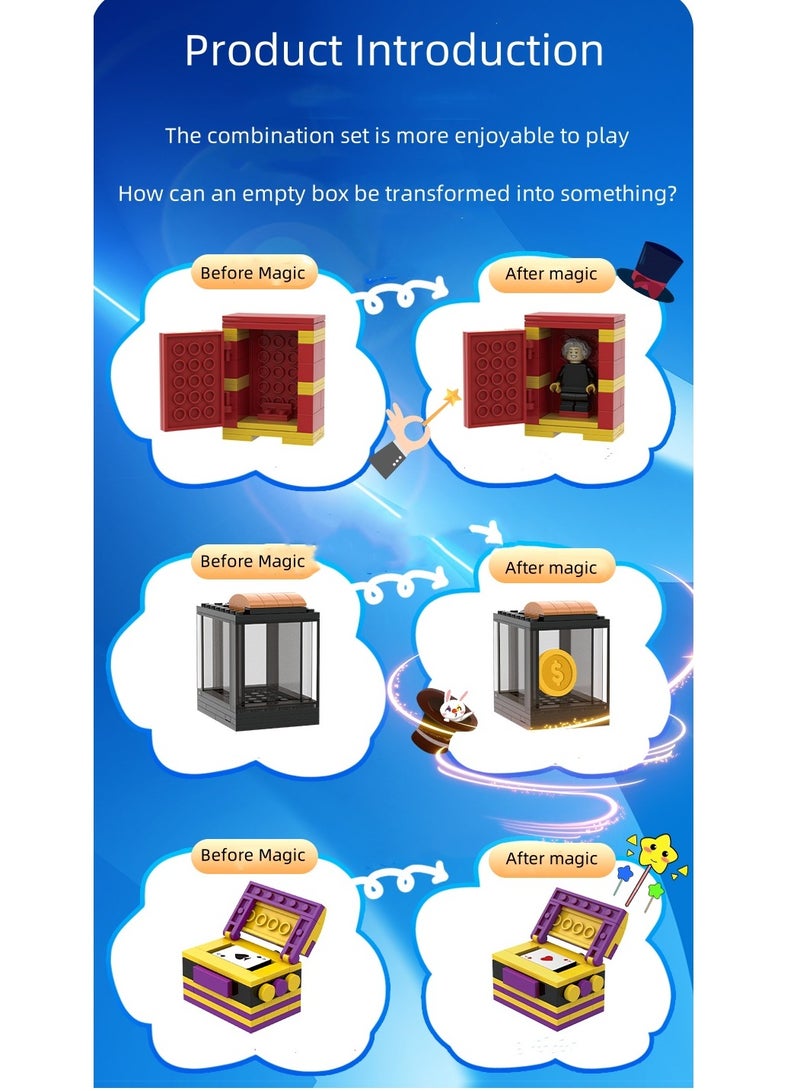 طقم ماجيك كلاسيك , طقم ماجيك للأطفال , مجموعة متنوعة من الحيل , الحيل للتظاهر باللعب مع الساحر , نصائح سهلة التنفيذ , ألعاب تعليمية إبداعية ممتعة , هدايا مثالية للمبتدئين والأطفال - Image 5