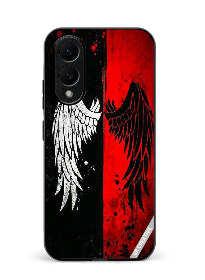 Protective Case Cover For Samsung Galaxy S25 Edge Wings Design Multicolour