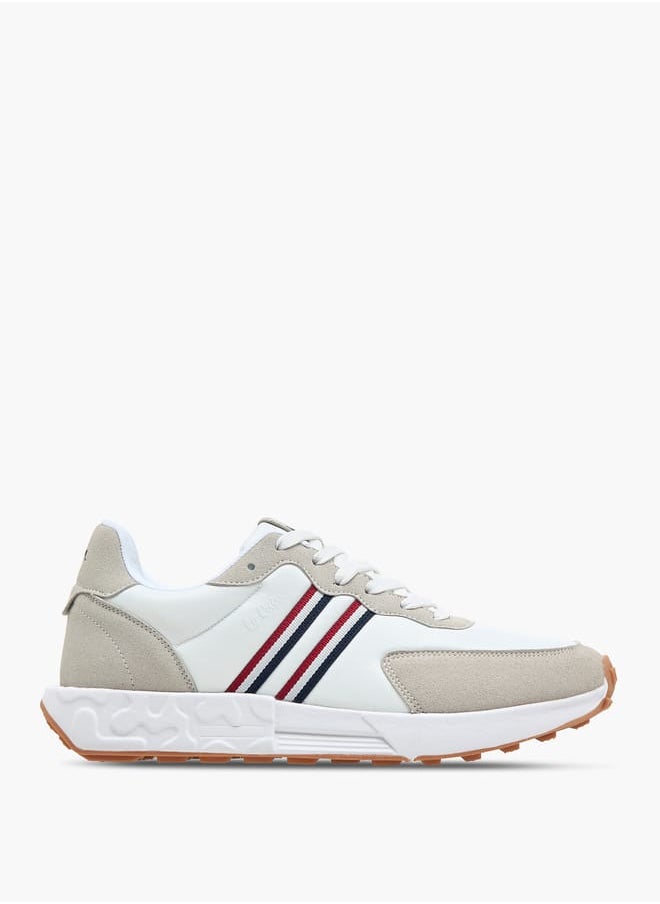 Lee Cooper Men's Panelled Sneakers with Lace-Up Closure  - Image 3