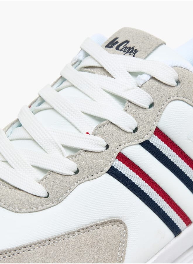 Lee Cooper Men's Panelled Sneakers with Lace-Up Closure  - Image 4