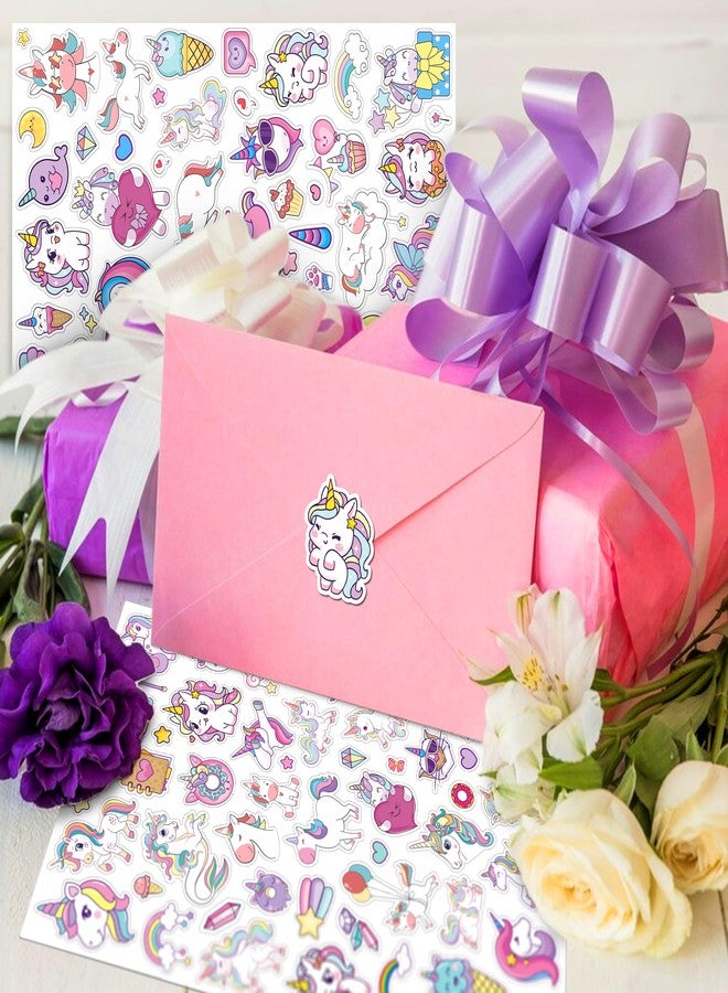 LINAYE 24 Sheets Unicorn Stickers for Kids Girls, 1100 PCS Cute Unicorn Stickers for Scrapbooking,Water Bottles,Envelopes,Gifts Pink Unicorn Stickers for Girls Unicorn Party Favors Supplies - Image 4