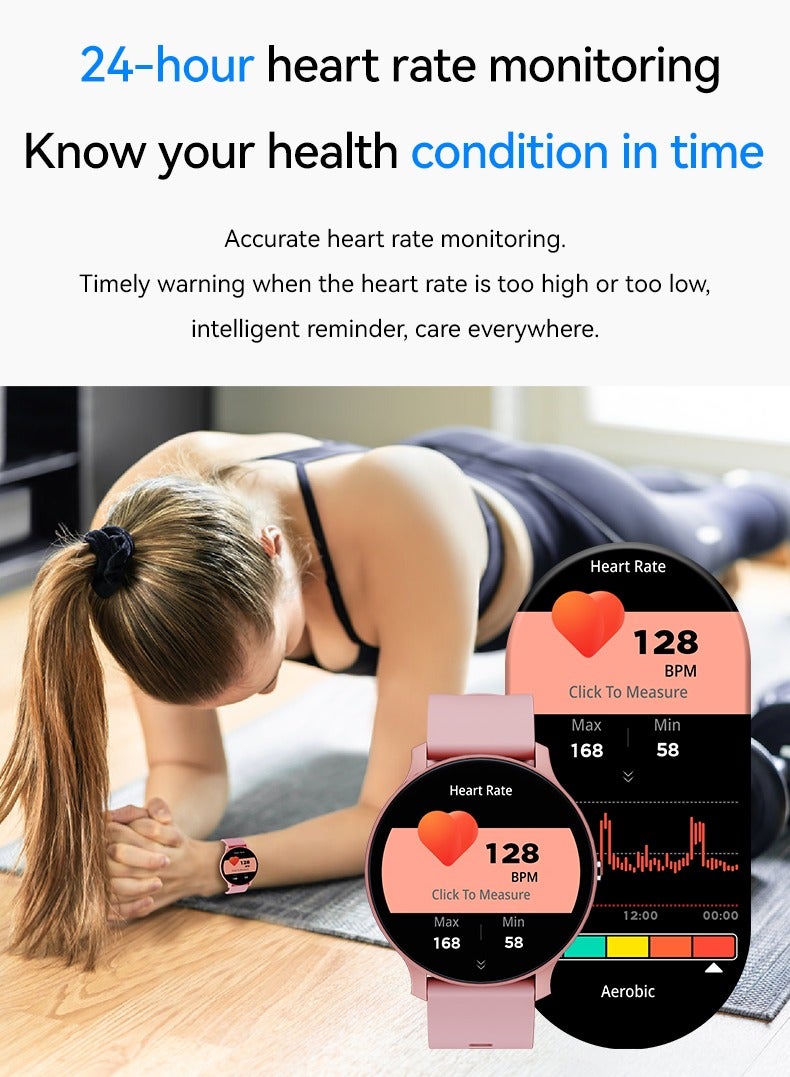MORTICO Smart Watches for Men Women, Fitness Tracker Smart Watch for Android iOS Phones, Fitness Watch for Women with Sleep/SpO2/Activity/Heart Rate Monitor, IP68 Waterproof, 400+ Dials  - Image 5