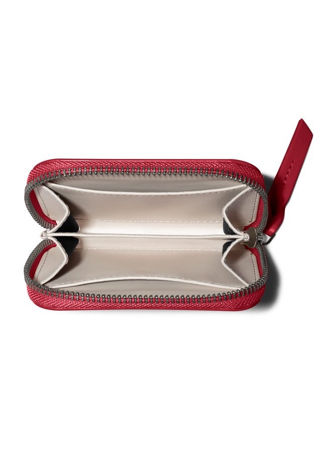 DailyObjects Crimson Red Zipper Slim Card & Coin Wallet | Made with Vegan Leather Material | Carefully Handcrafted | Coin Pocket - Image 4