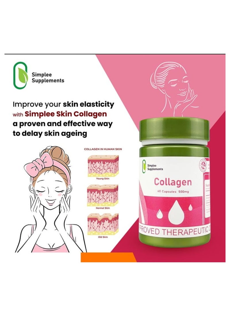 Simplee Supplements Simplee Supplement Collagen 60 Capsule 500mg  - Image 2