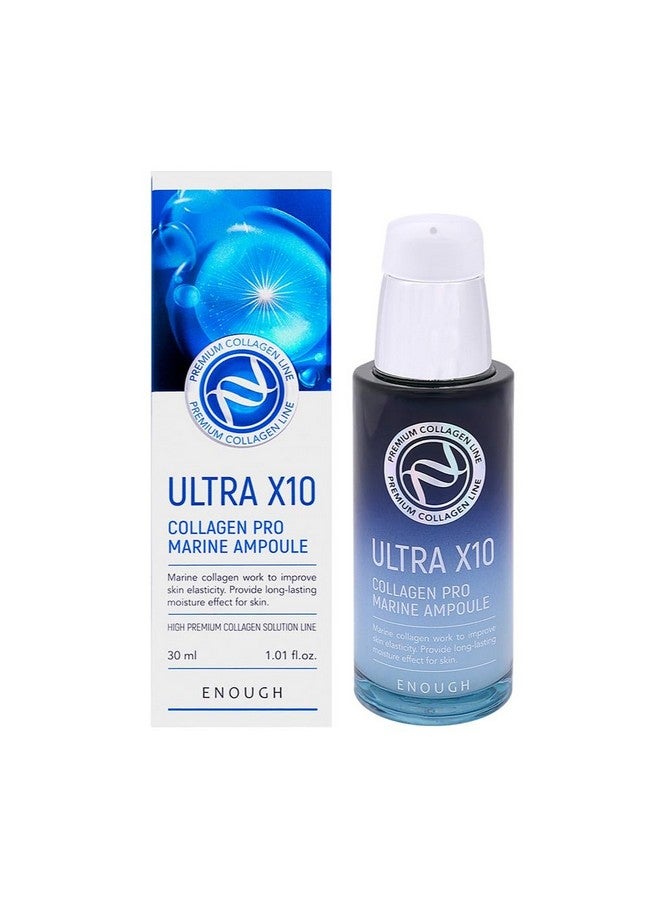 ENOUGH Ultra X10 Collagen Pro Marine Ampoule 30Ml / 1.01Oz - Image 1