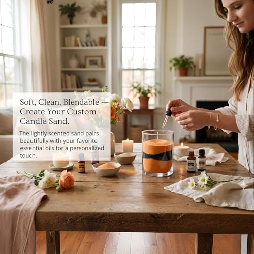 Monivi Scented Candle Sand with Wicks DIY 14 Colors Sand Wax Pearled Candle Wax Beads (1.76oz Each Color, 1.5lb/24.7oz Total up to 120Hours) Refillable Candle Making Kit Mothers Day Gift - Image 3