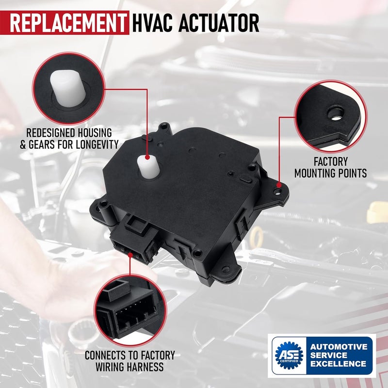 AA Ignition محرك باب خلط الهواء لنظام التكييف - بديل للأجزاء 604-879، 79140-SNA-A01، 79140SNAA01 - متوافق مع هوندا سيفيك 2006، 2007، 2008، 2009، 2010، 2011 - Image 4