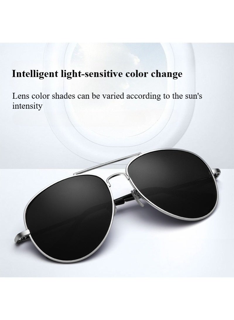 Polarized Aviator Sunglasses for Men and Women, UV380 Protection Lens and Lightweight Metal Pilot Frame - Image 2