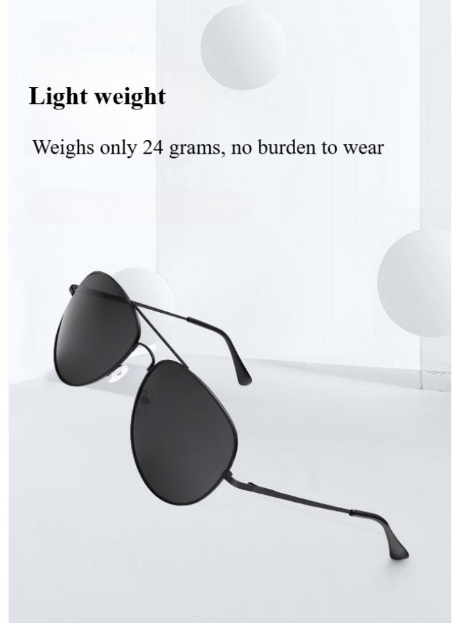 Polarized Aviator Sunglasses for Men and Women, UV380 Protection Lens and Lightweight Metal Pilot Frame - Image 5