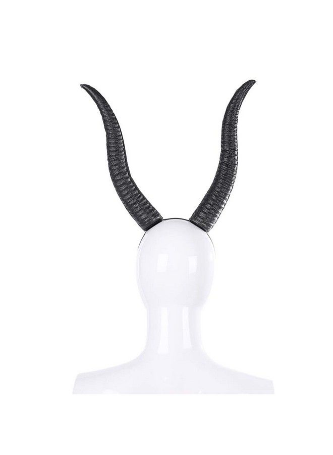 NUOBESTY Halloween Horn Headband Foam Long Sheep Horn Hair Band Adjustable Headwear Photo Props For Halloween Cosplay Costume Party Accessories - Image 5