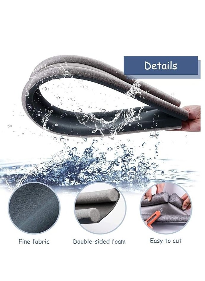 Generic Door Draft Stopper,Door Bottom Seal ,Strip Stopper,Double Door Draught Excluder,Energy Saving Under Door Draft Stopper Weather Stripping Noise Blocker Window Breeze Blocker,Thicker Door Draft, Ideal for Keeping Out Cold Door Seal for Bedroom Kitchen Window Office.(Grey,Brown,Black)  - Image 3