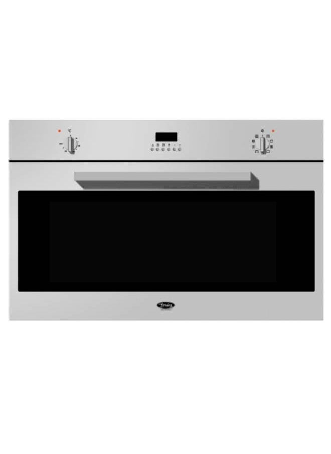 Built-in Gas Oven - Full Safety - 100 Liters - Italian - 90 cm - 9 Functions - Silver - TRMBO90LE9