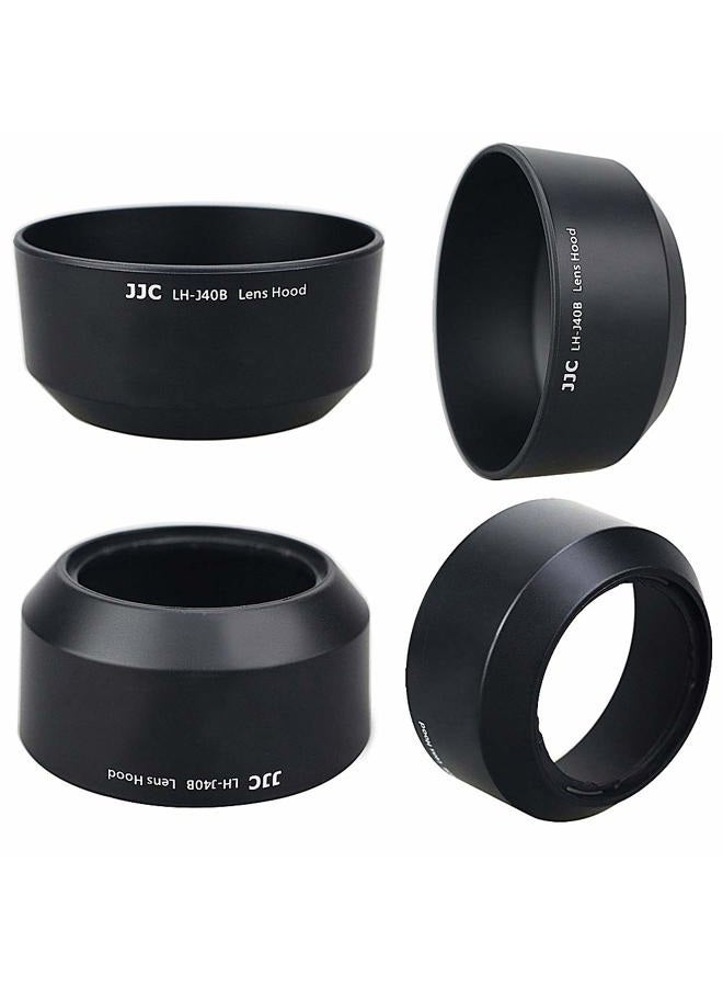 JJC Reversible Bayonet Lens Hood Shade for Olympus M.Zuiko Digital 45mm F1.8 Lens / M4518 Replaces Olympus Lens Hood LH-40B - Black - Image 2