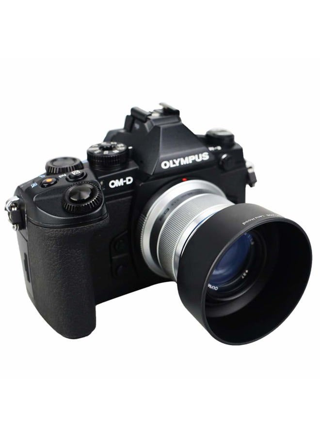 JJC Reversible Bayonet Lens Hood Shade for Olympus M.Zuiko Digital 45mm F1.8 Lens / M4518 Replaces Olympus Lens Hood LH-40B - Black - Image 5