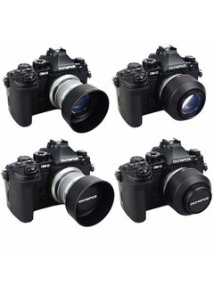JJC Reversible Bayonet Lens Hood Shade for Olympus M.Zuiko Digital 45mm F1.8 Lens / M4518 Replaces Olympus Lens Hood LH-40B - Black  - Image 4