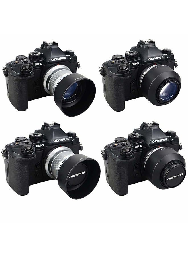 JJC Reversible Bayonet Lens Hood Shade for Olympus M.Zuiko Digital 45mm F1.8 Lens / M4518 Replaces Olympus Lens Hood LH-40B - Black - Image 4