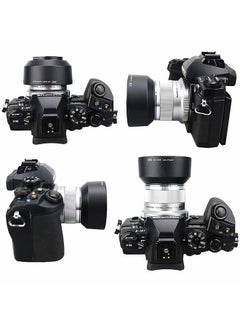JJC Reversible Bayonet Lens Hood Shade for Olympus M.Zuiko Digital 45mm F1.8 Lens / M4518 Replaces Olympus Lens Hood LH-40B - Black  - Image 3