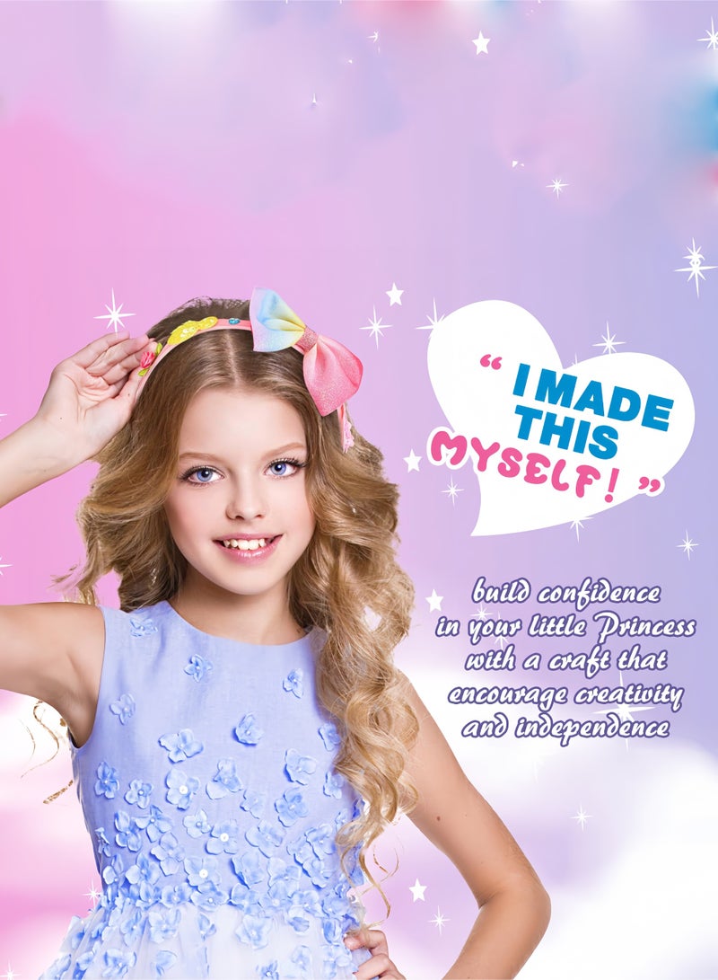Fashion craft sets for girls, DIY headband making kits for girls, arts and crafts for kids over 5 years old, hair accessories for kids girls, headband making kits - Image 4