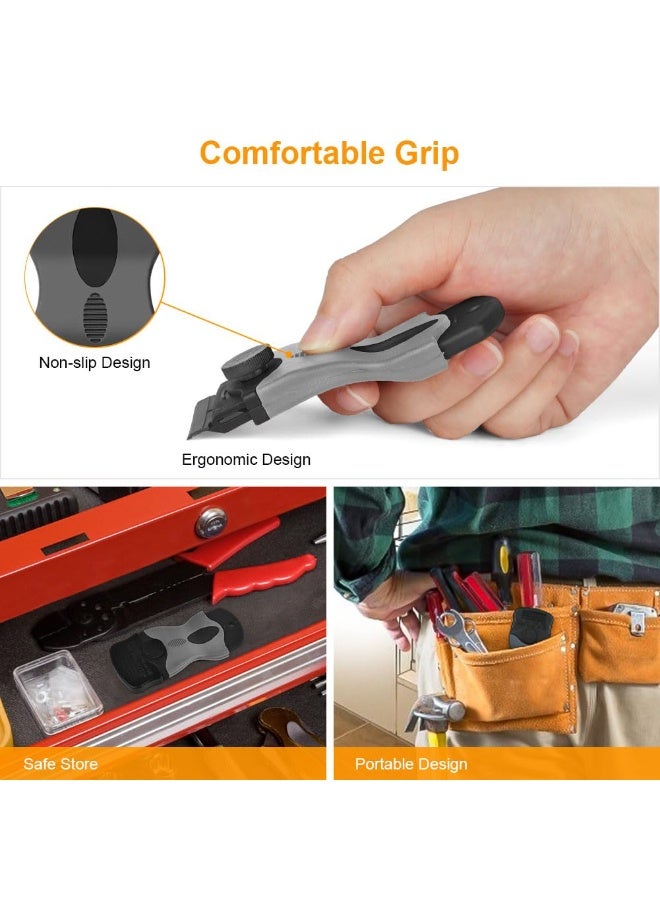 Chabeia Razor Blade Scraper, 2-in-1 Scraper Tool with 10PCS Metal Blades and 10PCS Plastic Blades, Multi-funtional Cleaning Razor Scraper for Decals, Stickers, Labels, Caulk, Adhesive, Paint Removal - Image 5