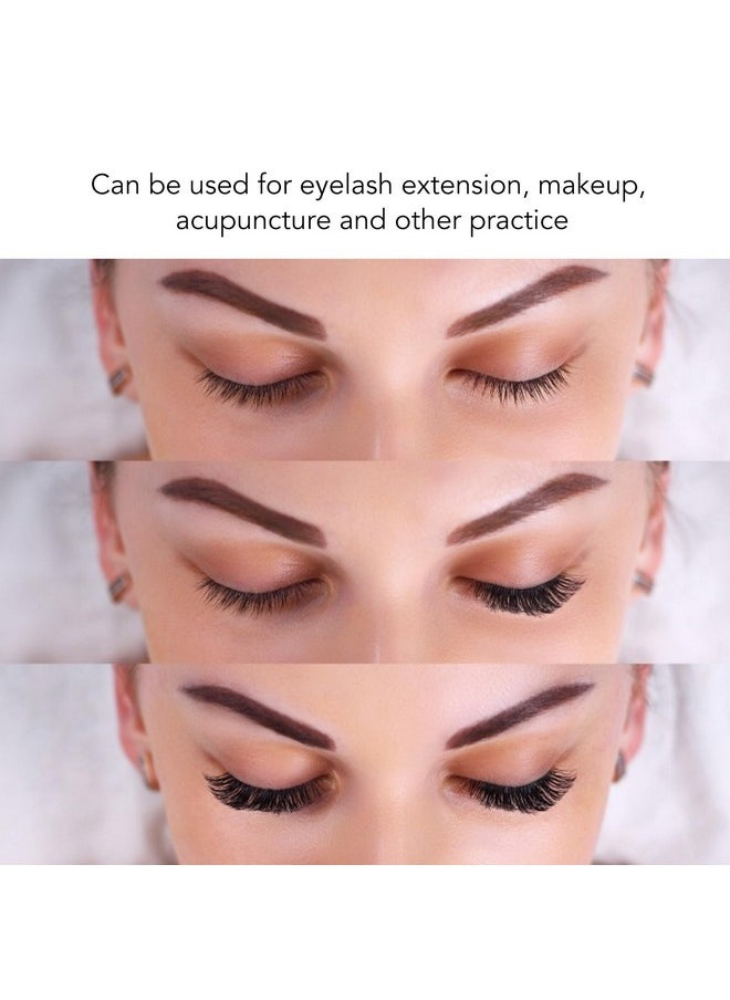 ZJchao - Lash Mannequin Head Lash Practice Kit Makeup Eyelash Extension Practice Doll Head With 3 Pairs Removable Eyelids Double Layer Lashes Replaced Eyelids Training Mannequin Head For Makeup Practice - Image 1