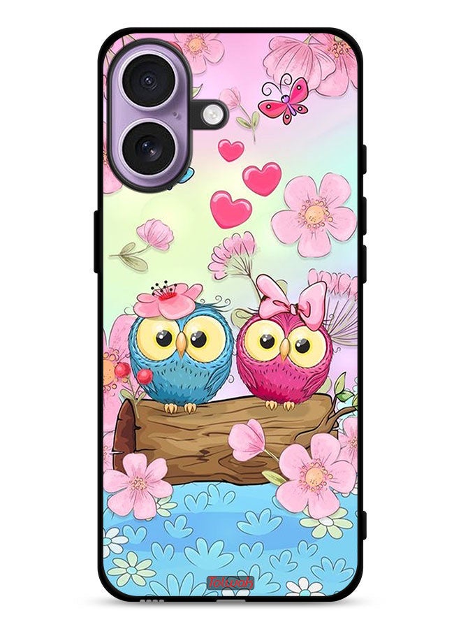 Tolwak Apple iPhone 17 Protective Case Cover Cute Owls Art - Image 1