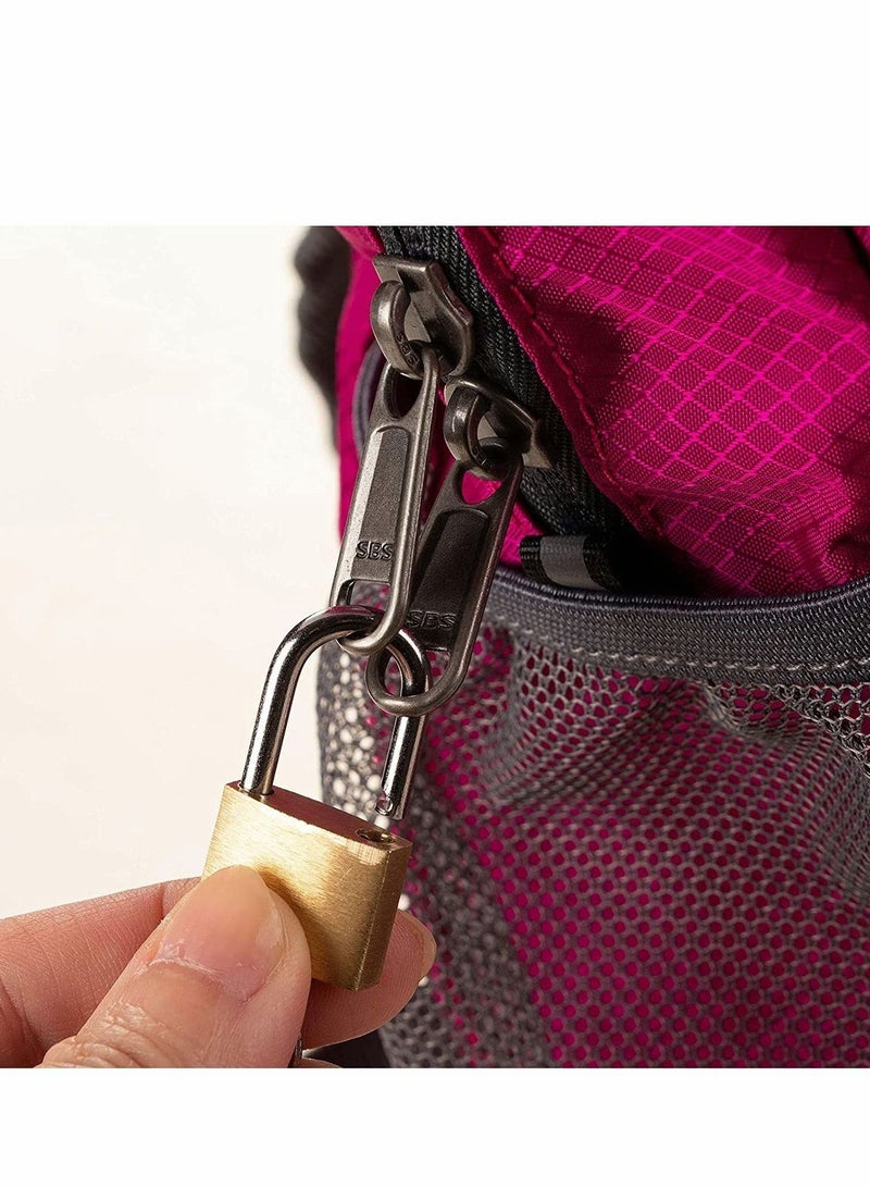 Y&D Luggage Locks Small with Keys, 12 Pcs Mini Metal Padlock for Luggage, Backpacks, Gym Bags, Jewelry Box, Diaries - Image 5