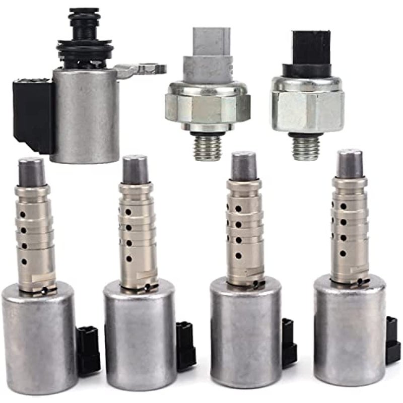 JF017E RE0F10E Transmission Solenoids Kit with Pressure Sensor Compatible with Nissan Altima Infiniti JX35 20122016