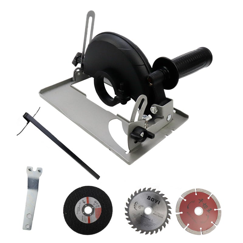 Dnyta Angle Grinder Holder 45 Degree Adjustable Cutting Machine Base Angle Grinder Accessories Shield Cover for 100125mm Adjustable Anglegrinder Bracket - Image 2