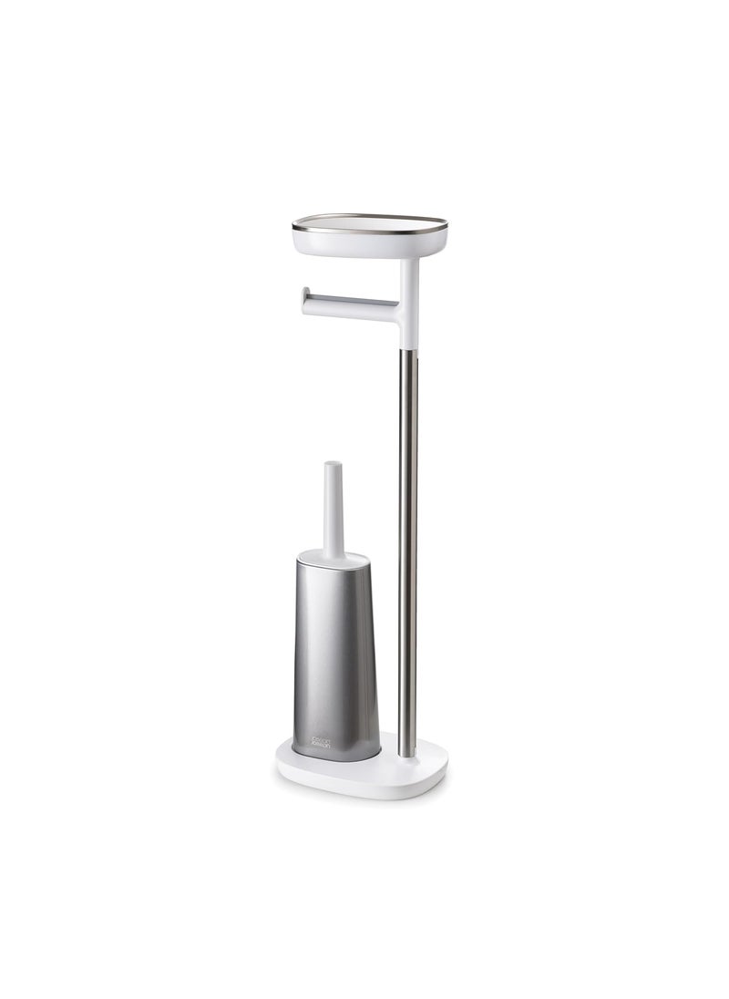 Joseph Joseph Joseph Joseph EasyStore™ Toilet Paper Holder with Flex™ Steel Toilet Brush  - Image 1
