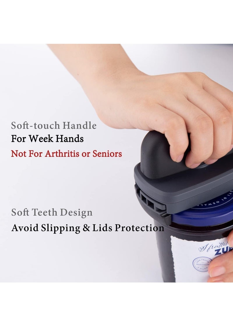 SYOSI - Jar Opener Adjustable Jar Opener for Weak Hands Jar Opener with Non-scratch Rubber Soft-touch Handle Easy Grip Easy Use Jar Opener Easy Open Jars in 1" to 3.9" - Image 1