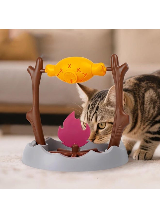 Cat Slow Feeder Puzzle | Interactive Cat Food Leakage Toy - 360 Degree Rotating Pet Food Dispensing Device for Mental Stimulation Cognitive Training Weight Management - Image 2