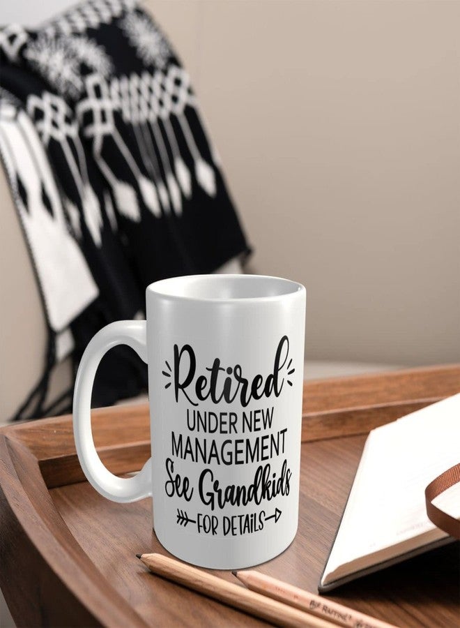 Wisedeal Retirement Ceramic Coffee Mug White 11 OZ - Hot or Iced Coffee, Birthdays, Christmas or Housewarming gifts and Dad Uncle Grandma gift, Perfect for Office, and Home Use - Image 3