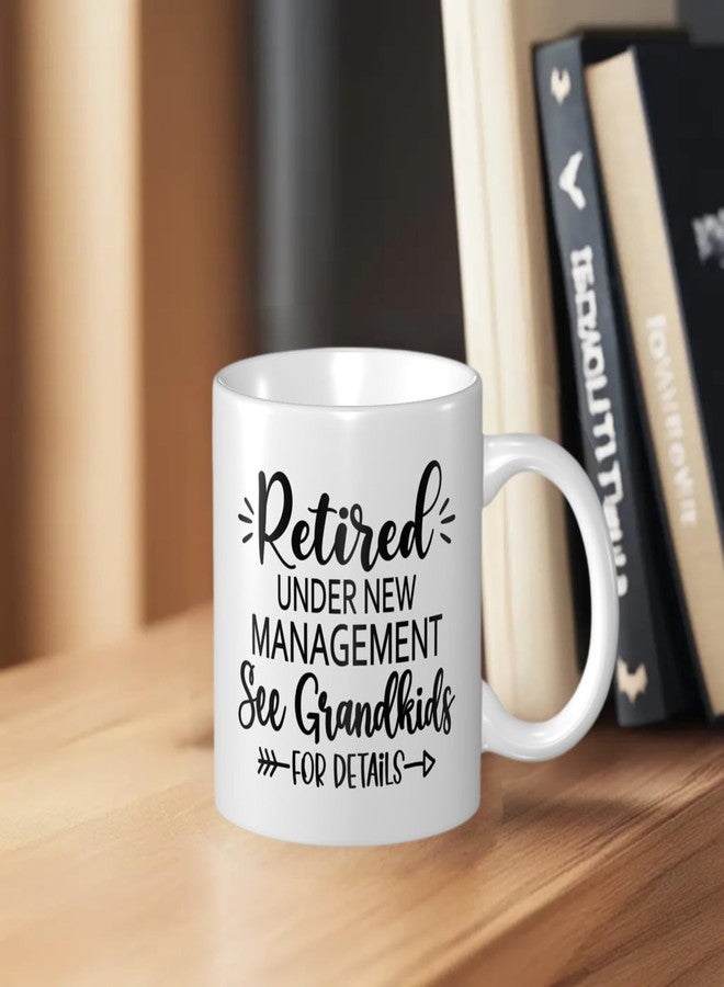 Wisedeal Retirement Ceramic Coffee Mug White 11 OZ - Hot or Iced Coffee, Birthdays, Christmas or Housewarming gifts and Dad Uncle Grandma gift, Perfect for Office, and Home Use - Image 4