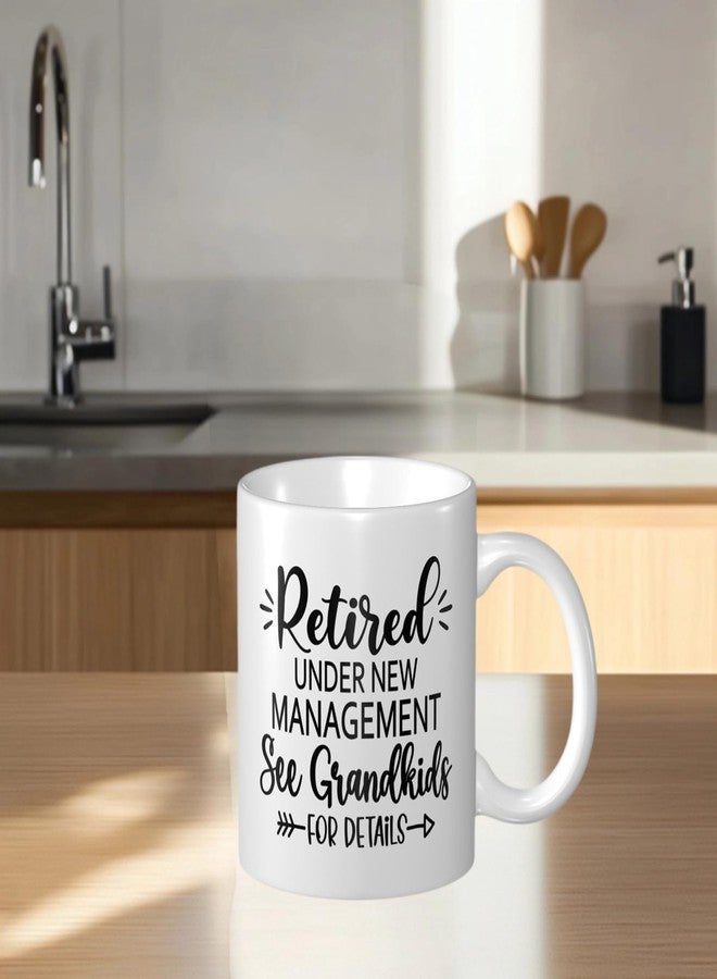 Wisedeal Retirement Ceramic Coffee Mug White 11 OZ - Hot or Iced Coffee, Birthdays, Christmas or Housewarming gifts and Dad Uncle Grandma gift, Perfect for Office, and Home Use - Image 5