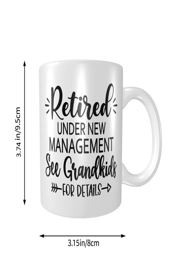 Wisedeal Retirement Ceramic Coffee Mug White 11 OZ - Hot or Iced Coffee, Birthdays, Christmas or Housewarming gifts and Dad Uncle Grandma gift, Perfect for Office, and Home Use - Image 2