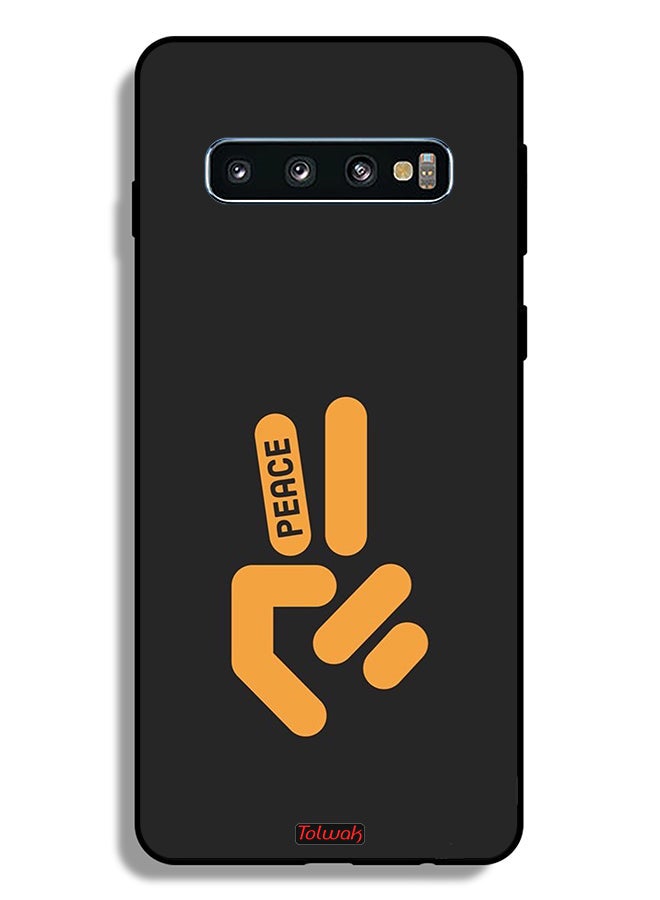 Tolwak Samsung Galaxy S10 Plus Protective Case Cover Peace - Image 2